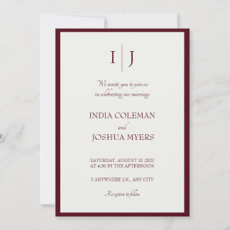 De Wijngaard: Bruiloft uitnodiging in Bourgondië &