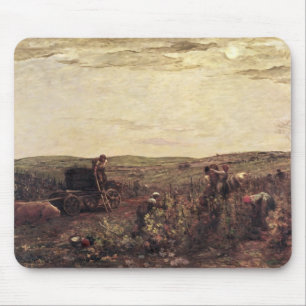 De wijnoogst in Bourgogne, 1863 Muismat