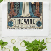 De wijntarot Kaart Theedoek (Gevouwen)