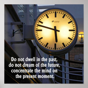 De wijsheid van de tijd Het denken aan kunstmatig  Poster