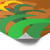 De wijze apen - panorama poster (Hoek)