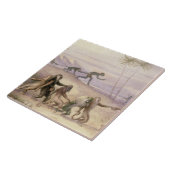 De wijze van gebruik en de douane van apen tegeltje (Zijkant)