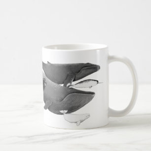 De wijze waarop walvissen worden geïllustreerd koffiemok