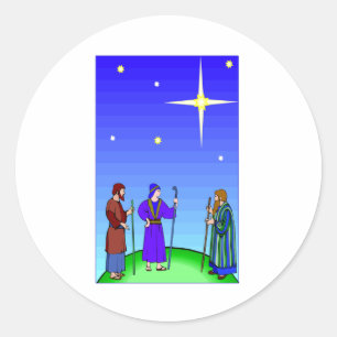 De Wijzen van de Gidsen van de ster Ronde Sticker