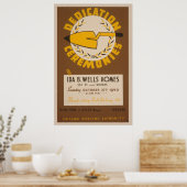 De Wijzerplaat van Chicago Ida B van de Wijzerplaa Poster (Keuken)