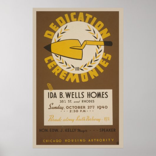 De Wijzerplaat van Chicago Ida B van de Wijzerplaa Poster (Voorkant)