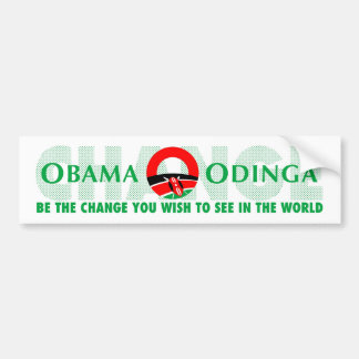 De wijziging bumpersticker