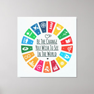 De wijziging canvas afdruk