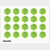 De wijziging ronde sticker (Vel)