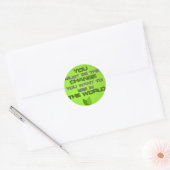 De wijziging ronde sticker (Envelop)