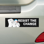 De wijziging weerstaan bumpersticker (Op auto)