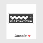 De Wild Atlantic Way Ierse kustreis Sticker (Vel)
