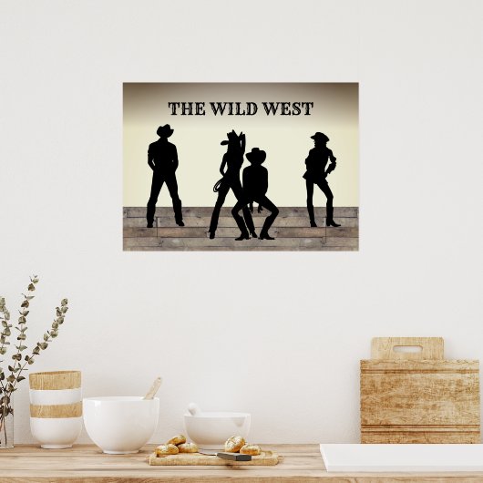 De Wild West Custom Text Poster (Keuken)
