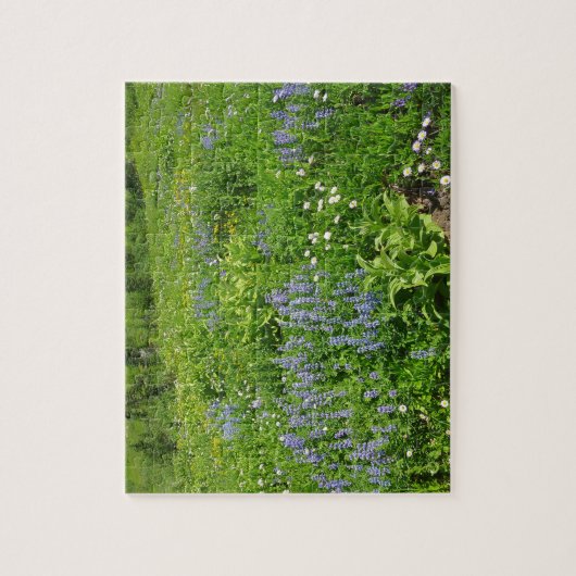 De wilde bloemen op Mount Rainier Legpuzzel (Verticaal)
