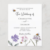 De wilde bloemen van het huwelijk overtreden roze  flyer (Voorkant)