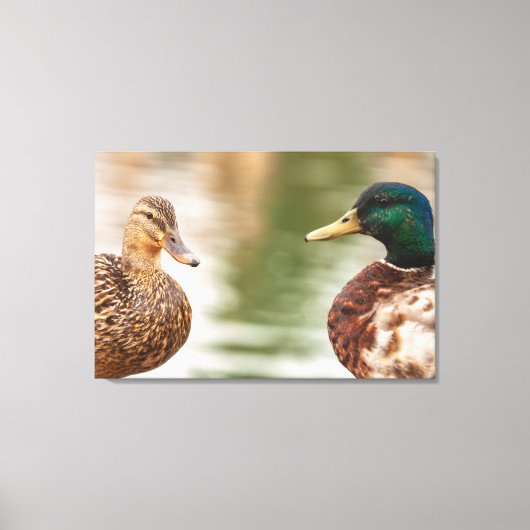 De wilde eenden canvas afdruk (Voorkant)