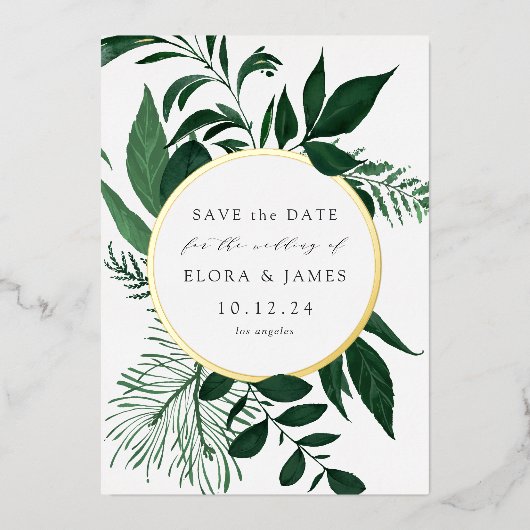 De wilde Folie van het Bos sparen de Kaart van de  (Voorkant)