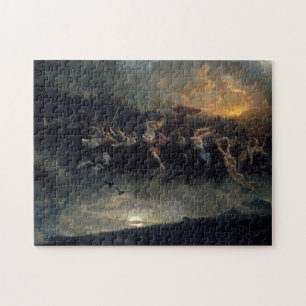 De Wilde Hunt van Odin, 1872, van Peter Nicolai Ar Legpuzzel