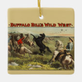 De wilde paarden van Buffalo Bill Keramisch Ornament (Voorkant)