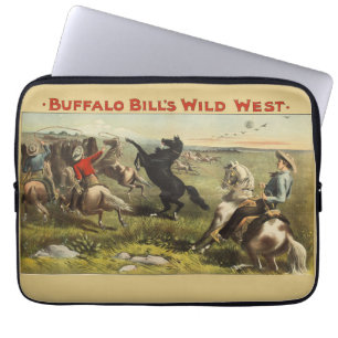 De wilde paarden van Buffalo Bill Laptop Sleeve