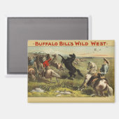 De wilde paarden van Buffalo Bill Magneet (Voorkant / Achterkant)