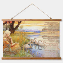 De wilde zwanen bij Coole gedicht en kunstwerk