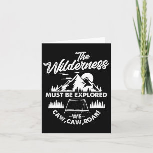 De wildernis moet worden verkend camping wandelcam kaart