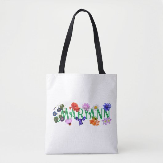De 'Wildflower'-Canvas tas van het Vriendin (Voorkant)