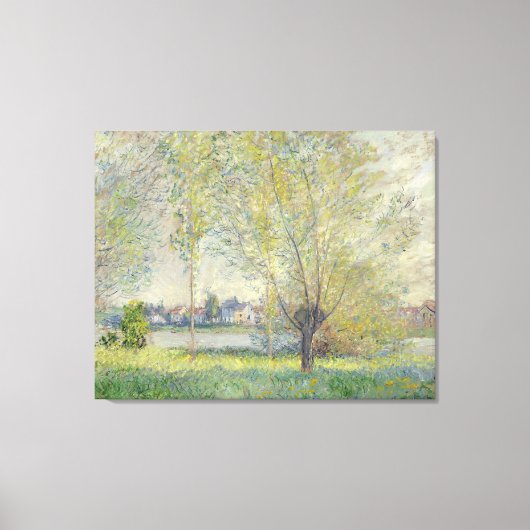 De wilgen Claude Monet 1880 Canvas Afdruk (Voorkant)