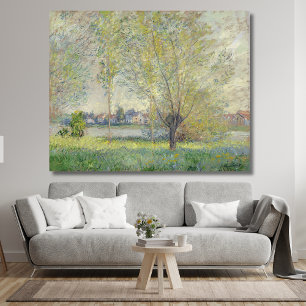 De Wilgen Claude Monet 1880 Canvas Afdruk