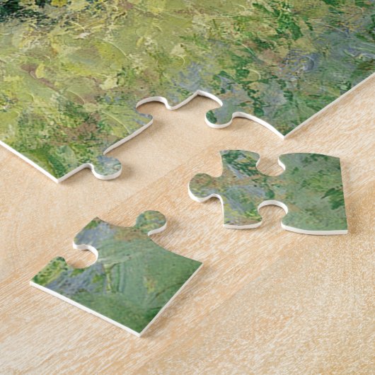 De wilgen Claude Monet 1880 Legpuzzel (Zijkant)
