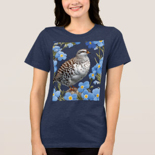 De Willow Ptarmigan en Alaska Vergeet-Me-Nots Tri-Blend Shirt