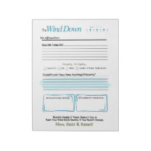 De WIND DOWN – 5-minuten avondjournaal notitieblok