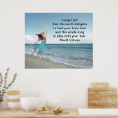 De wind gaat met je haar spelen poster (Keuken)