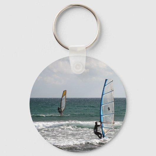 De wind genieten sleutelhanger (Voorkant)