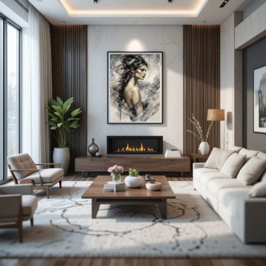 De Wind Muse Canvas Afdruk