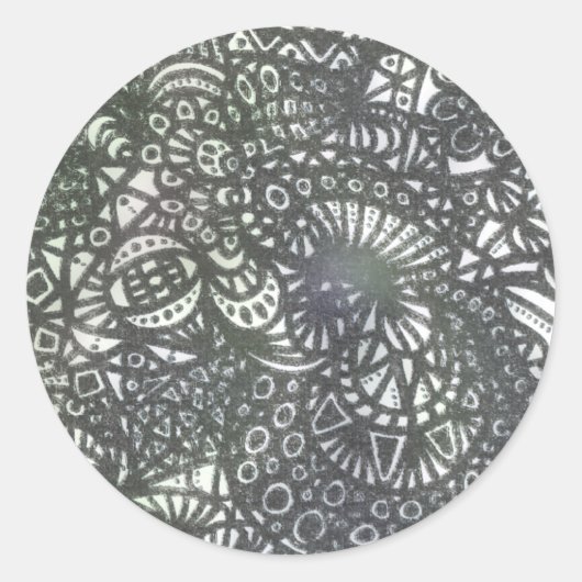 De windenergie A1 Ronde Sticker (Voorkant)