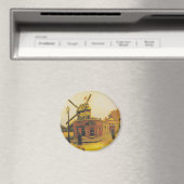 De windmolen van Galette van Vincent van Gogh Magneet (Insitu (Vaatwasser))