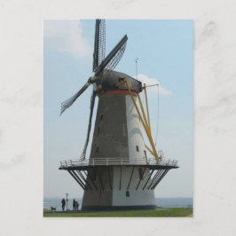 De windmolen van Holland in Zeeland, Nederland Briefkaart