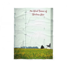 De windmolens van de Westerne ohio Fleece Blanket