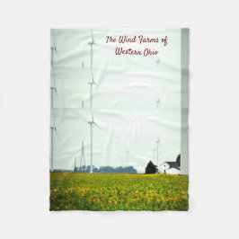 De windmolens van de Westerne ohio Fleece Blanket