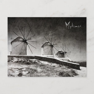 De windmolens van Mykonos 2 - Briefkaart