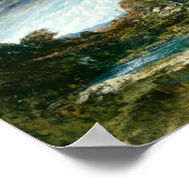 De windmolenstaart (Courbet 1865) Poster (Hoek)