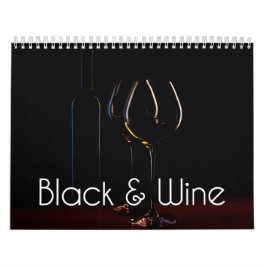 De Wine Wall Agenda - zwart en wijn Kalender