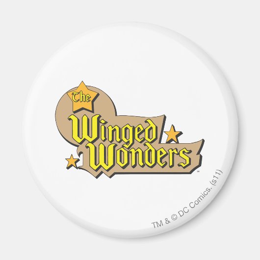 De Winged Wonders Logo Magneet (Voorkant)