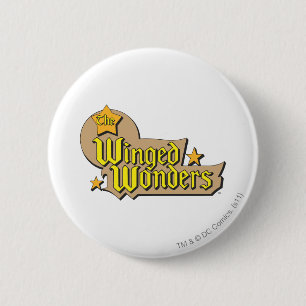 De Winged Wonders Logo Ronde Button 5,7 Cm
