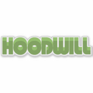De winkel van de Goodwill Sticker