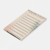 De winkelier moet een lijst maken post-it® notes (Schuin)