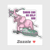 De winnaar door een hoofd sticker (Vel)