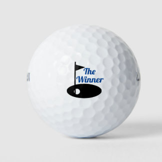 De winnaar golfballen